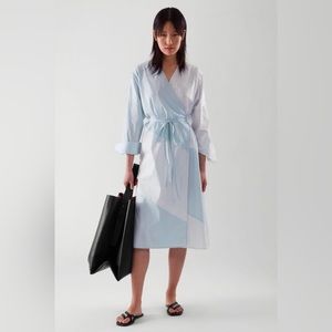 COS Stripe Blue and White Long-Sleeve Dress 🌸